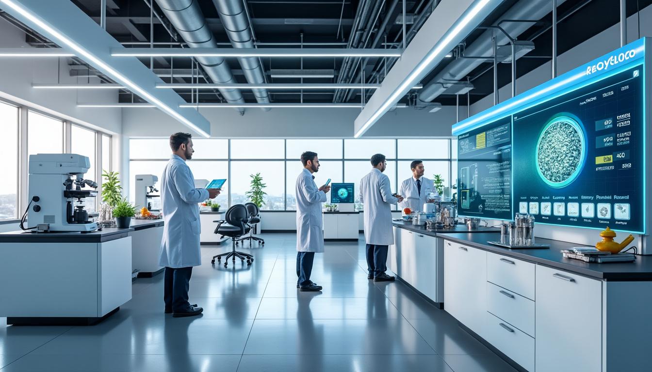recyclico battery materials inc. inaugure son nouveau laboratoire au centre d'innovation, renforçant son engagement dans la recherche et le développement de matériaux innovants pour batteries.