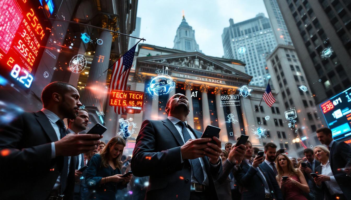 découvrez comment les inquiétudes liées à l'intelligence artificielle secouent wall street, provoquant une chute significative du secteur technologique.