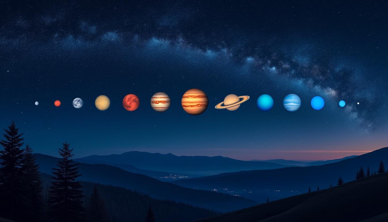 ce samedi, observez une parade exceptionnelle de six planètes visibles à l'œil nu dans le ciel nocturne. ne manquez pas ce rendez-vous unique en astronomie pour émerveiller petits et grands.