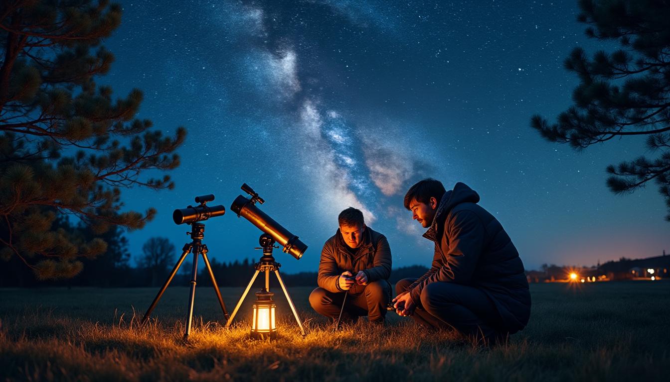 le club d’astronomie de missiriac reprend ses activités en rassemblant les passionnés pour observer les étoiles et découvrir les merveilles du cosmos avec ses télescopes remis en service.