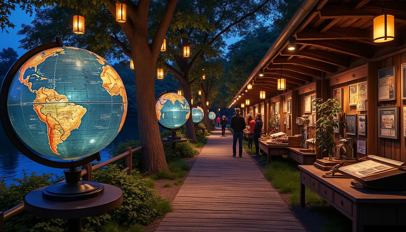 découvrez une exposition immersive unique qui combine voyages et astronomie le long du halage, offrant une expérience visuelle et sensorielle inoubliable pour petits et grands.