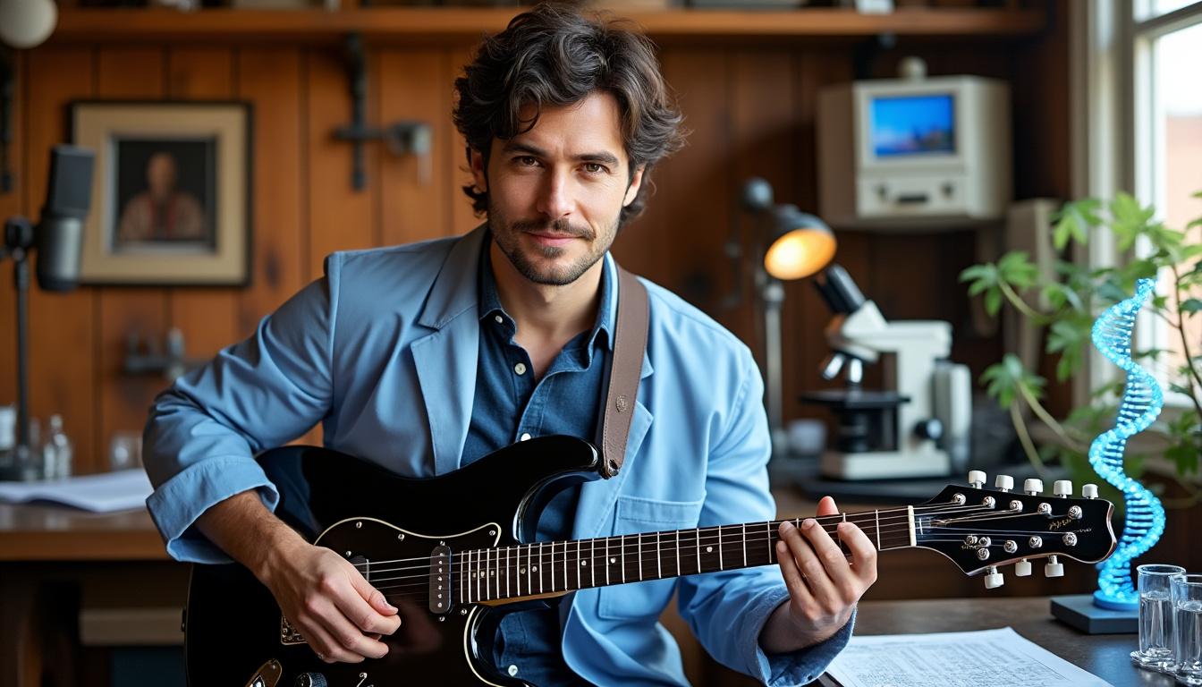 découvrez le parcours unique de sébastien wolf, guitariste du groupe feu! chatterton et chercheur en biologie, qui réalise son rêve d'enfance en rejoignant l'ens, alliant passion pour la science et la musique.